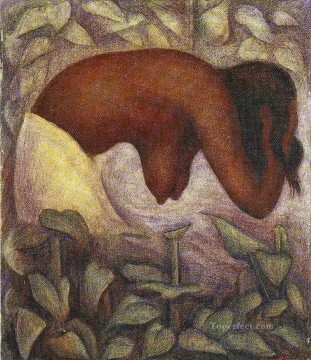 Diego Rivera Painting - bather of tehuantepec 1923 Diego Rivera